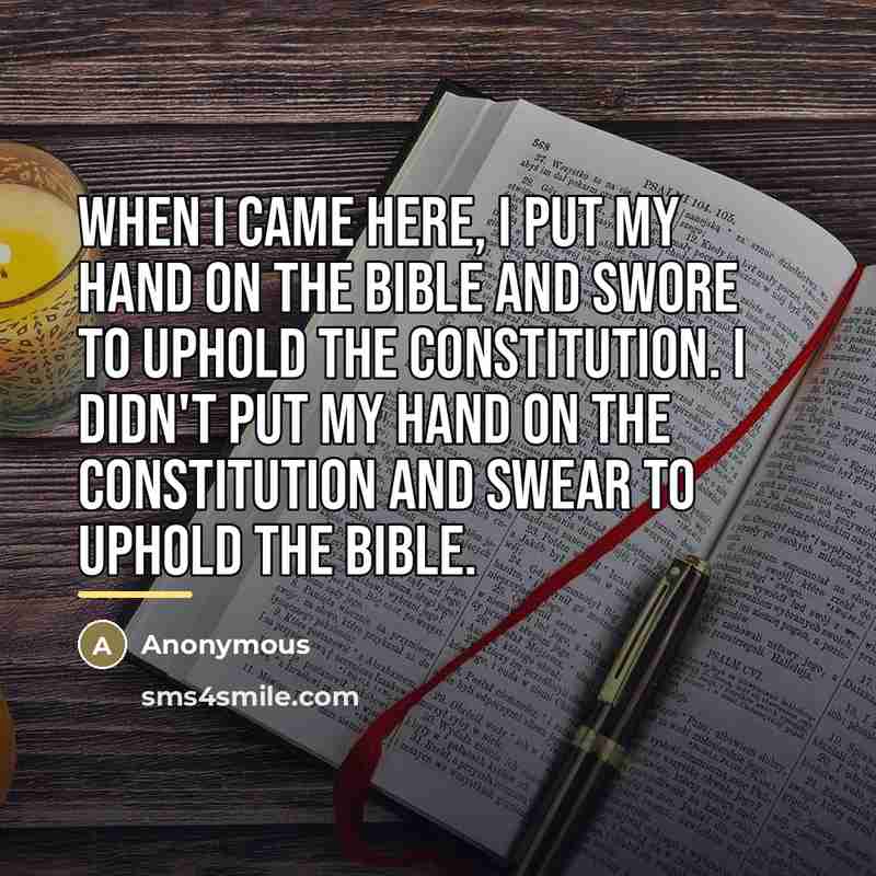 “When I came here, I put my hand on the…” quote by Anonymous