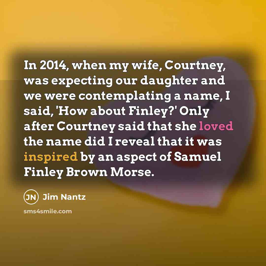 “In 2014, when my wife, Courtney, was expecting our daughter…” quote by Jim Nantz