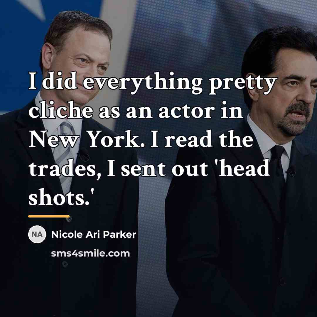 “I did everything pretty cliche as an actor in New…” quote by Nicole Ari Parker