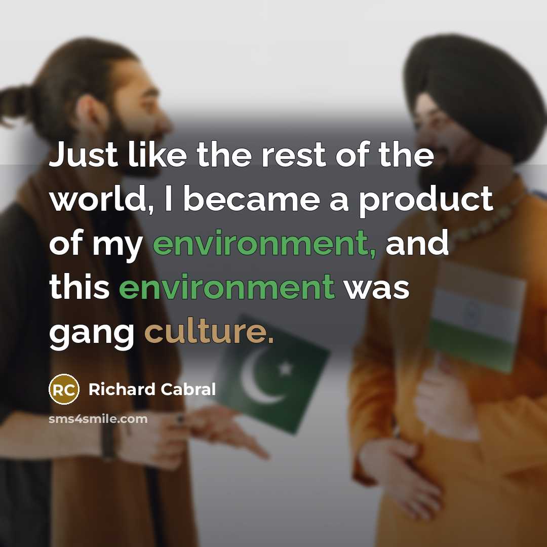 “Just like the rest of the world, I became a…” quote by Richard Cabral