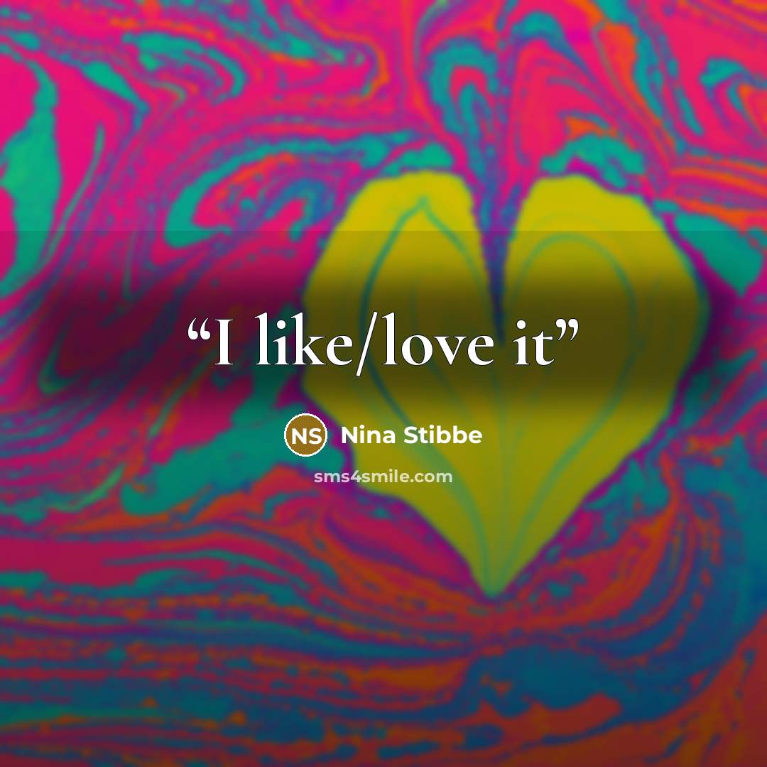“I like/love it” quote by Nina Stibbe