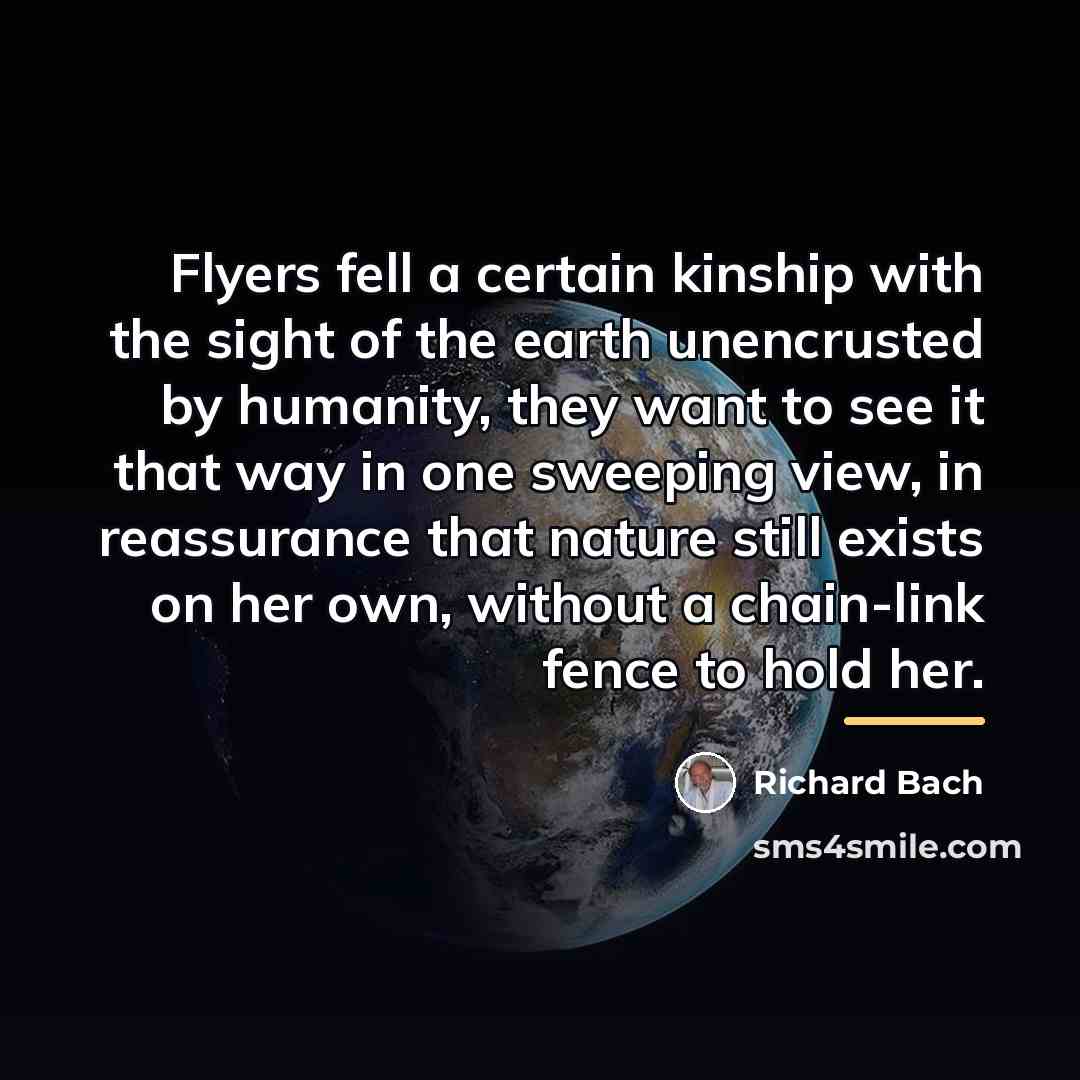 “Flyers fell a certain kinship with the sight of the…” quote by Richard Bach