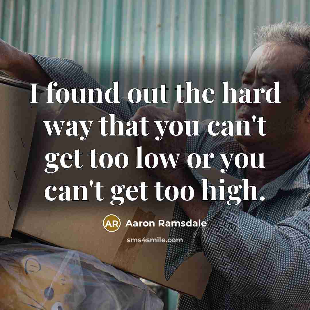 “I found out the hard way that you can't get…” quote by Aaron Ramsdale