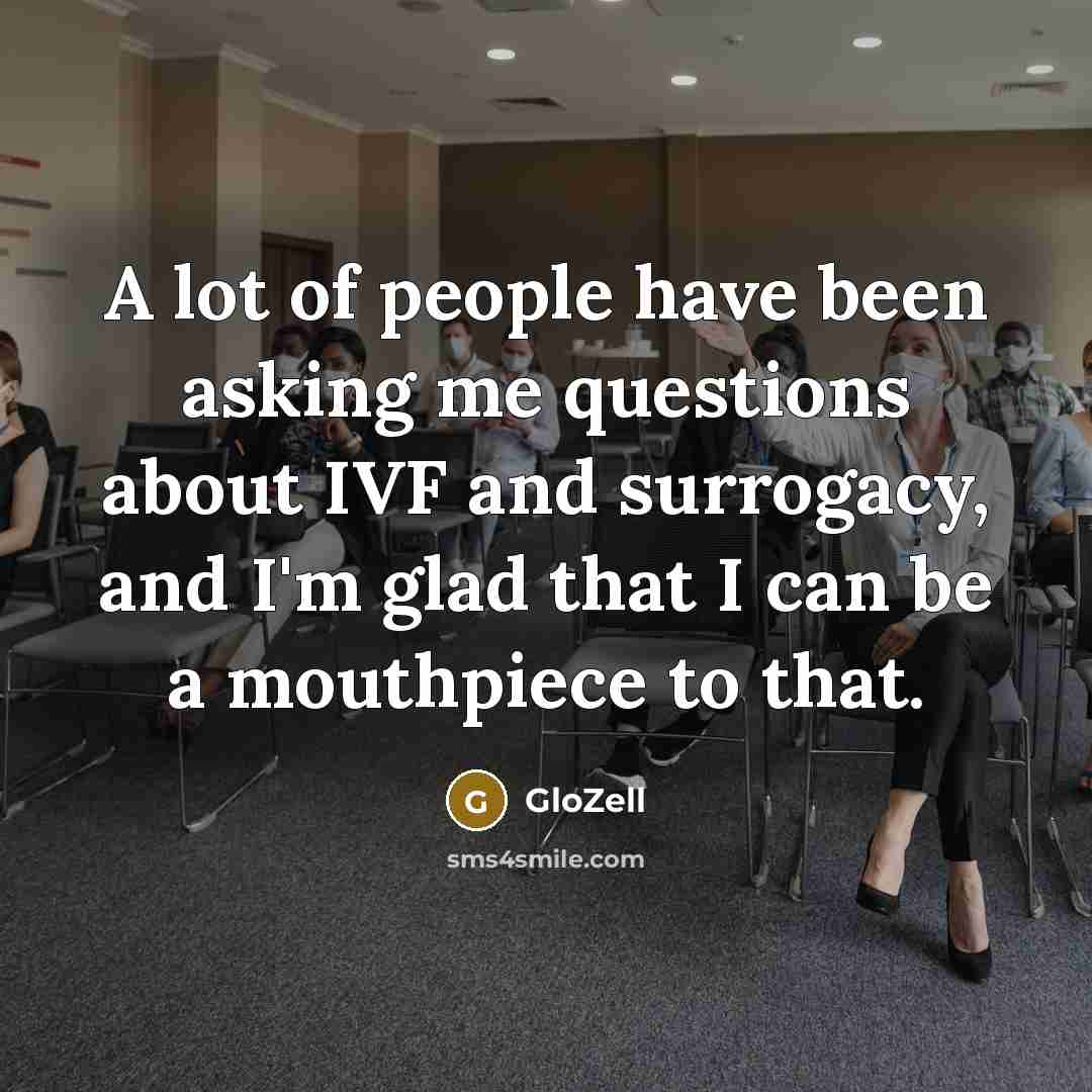 “A lot of people have been asking me questions about…” quote by GloZell