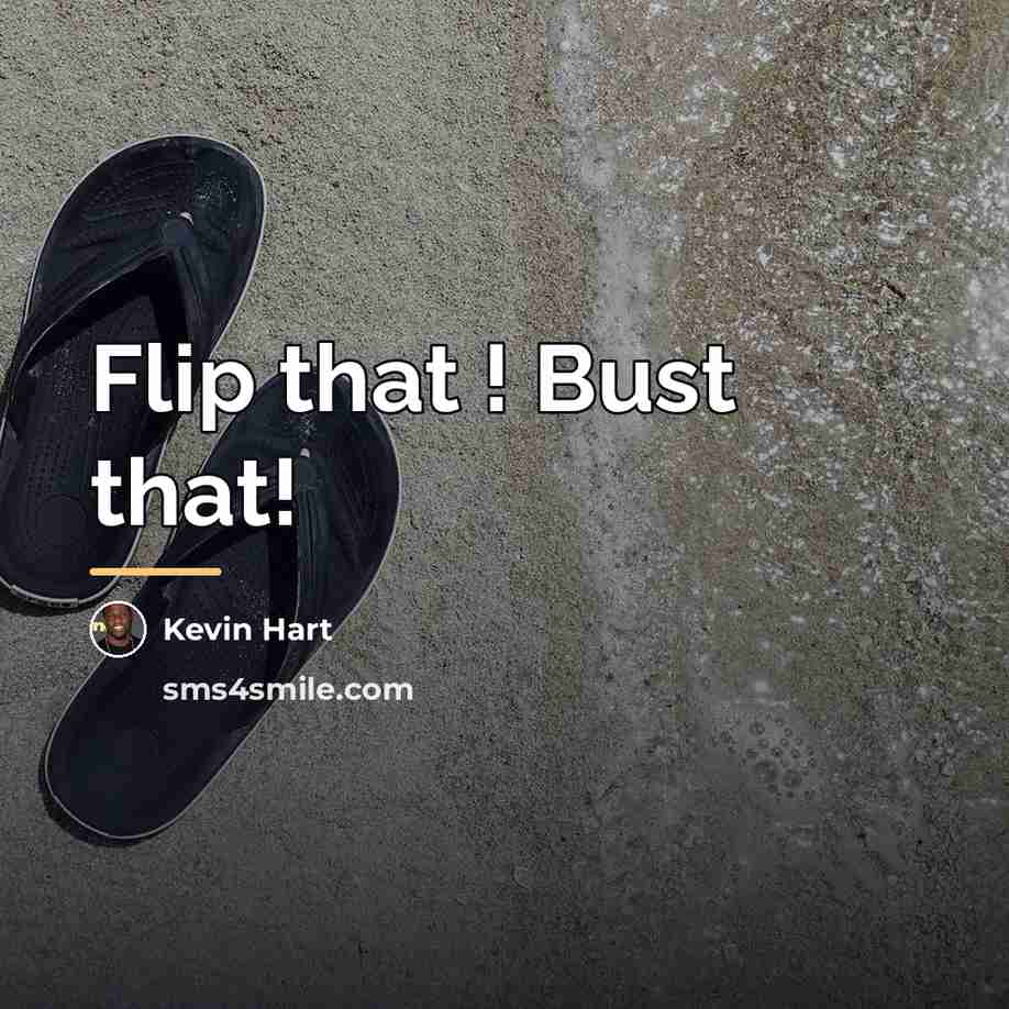 “Flip that ! Bust that!…” quote by Kevin Hart