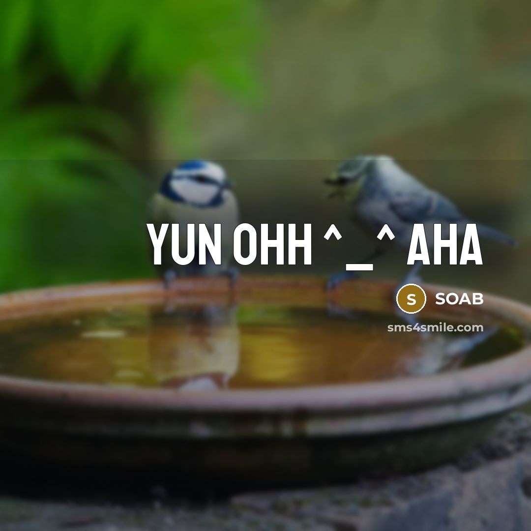 “YUN OHH ^_^ AHA” quote by SOAB