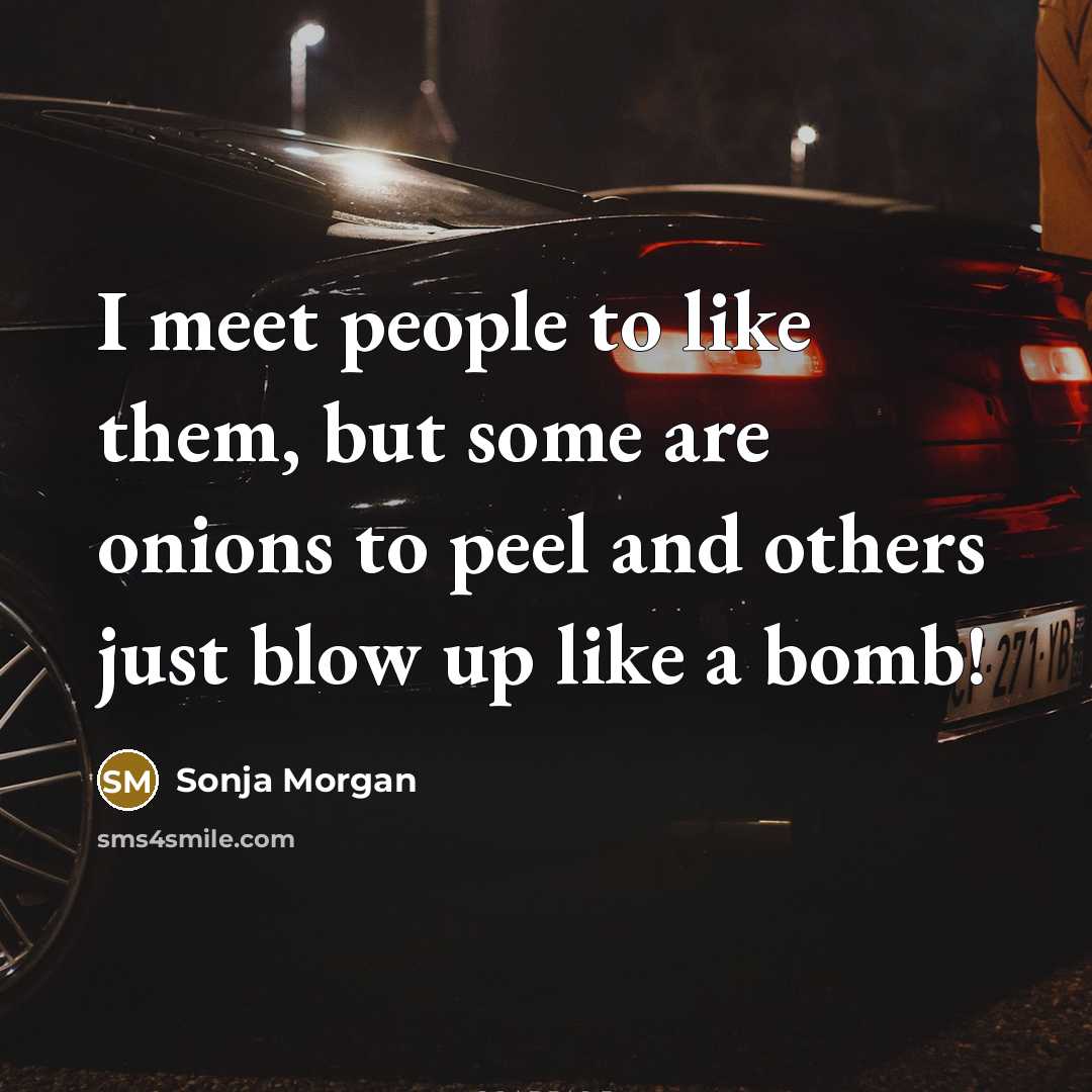 “I meet people to like them, but some are onions…” quote by Sonja Morgan
