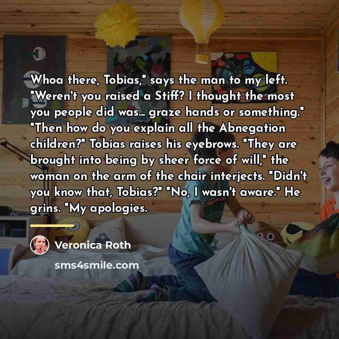 “Whoa there, Tobias," says the man to my left. "Weren't…” quote by Veronica Roth