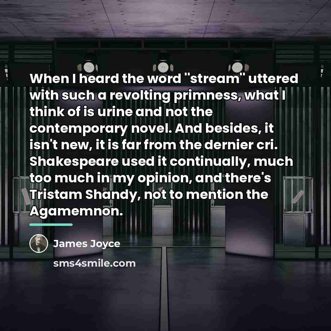 “When I heard the word ''stream'' uttered with such a…” quote by James Joyce