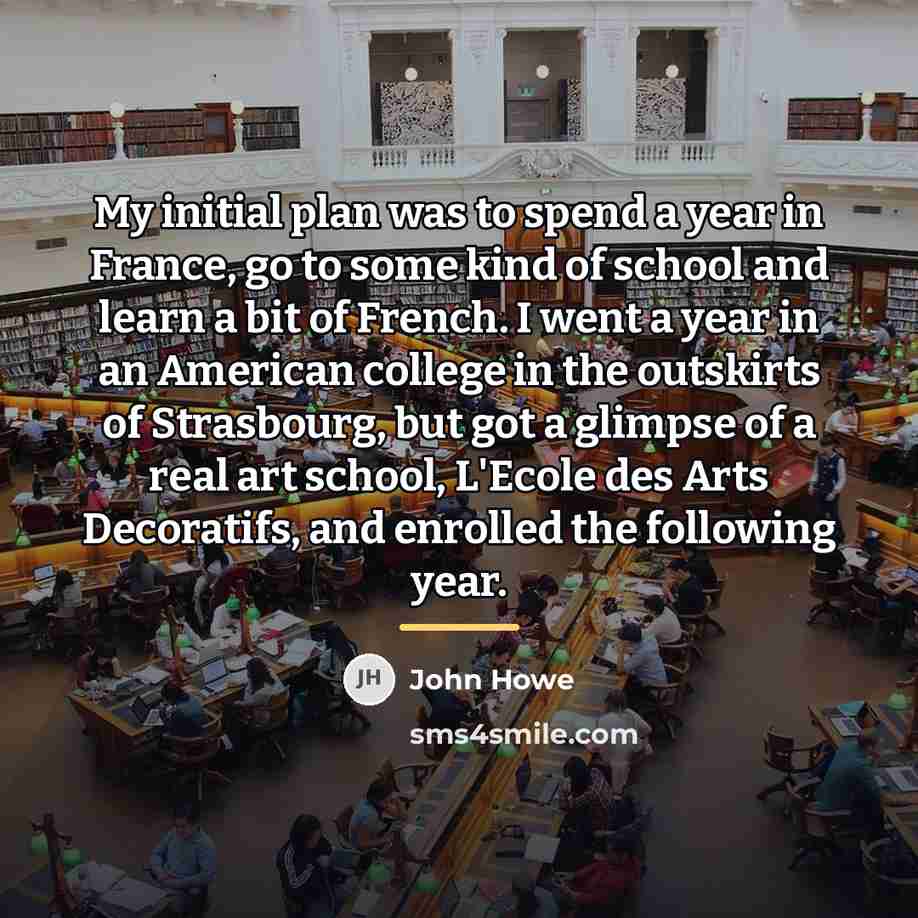 “My initial plan was to spend a year in France,…” quote by John Howe