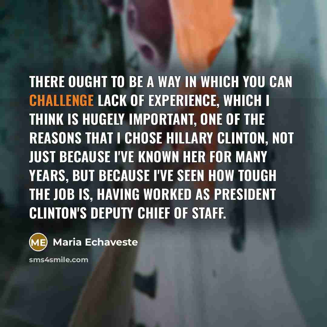 “There ought to be a way in which you can…” quote by Maria Echaveste