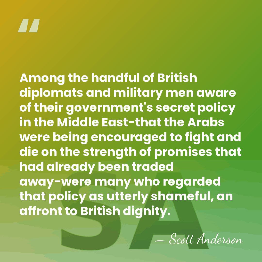 Among the handful of British diplomats and military men aware of their&hellip; - Scott Anderson