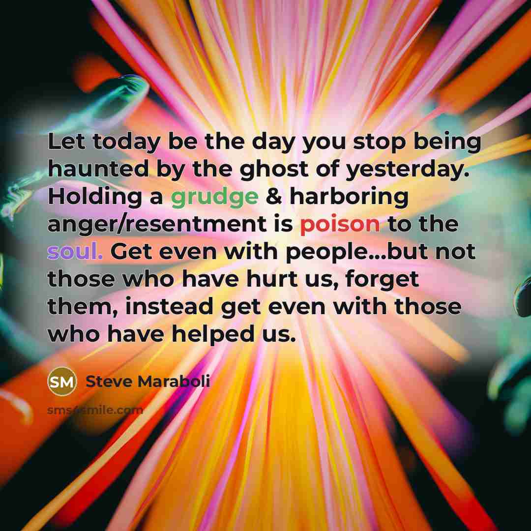 “Let today be the day you stop being haunted by…” quote by Steve Maraboli
