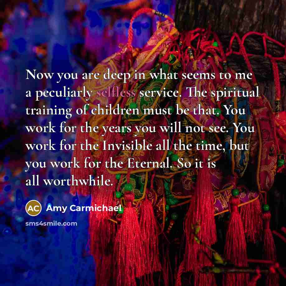 “Now you are deep in what seems to me a…” quote by Amy Carmichael