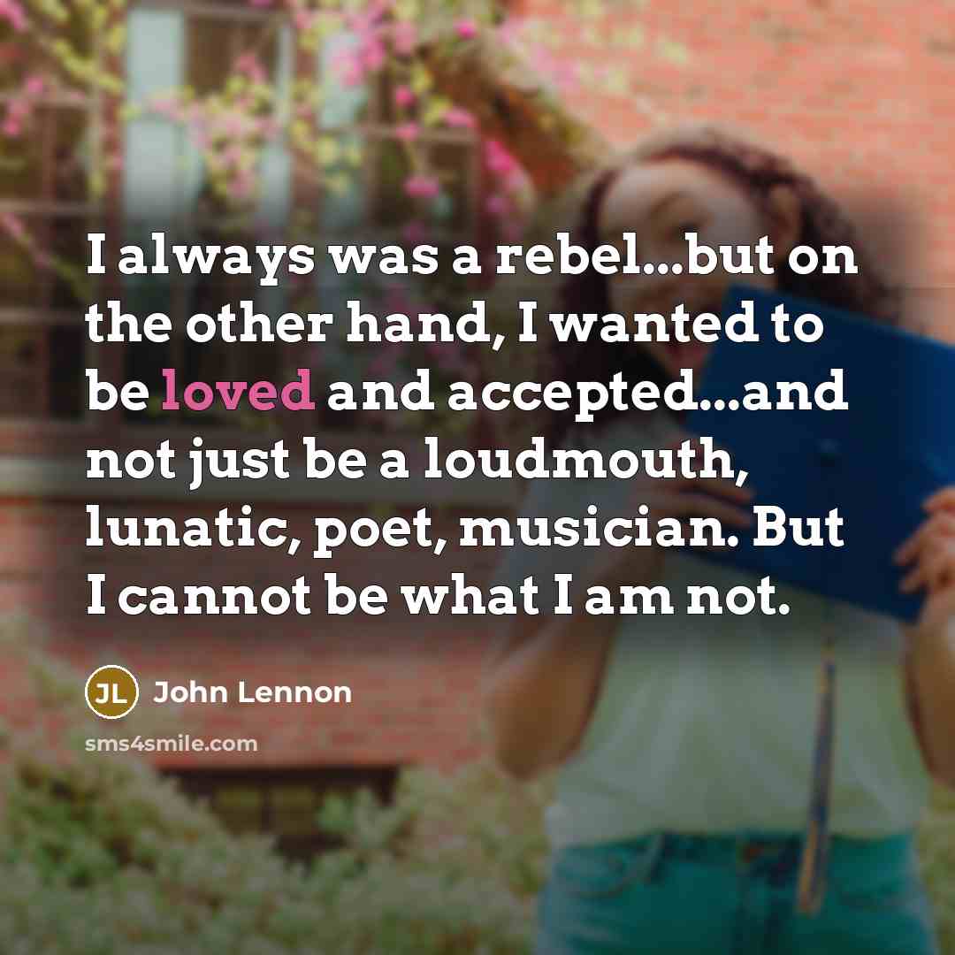 “I always was a rebel...but on the other hand, I…” quote by John Lennon