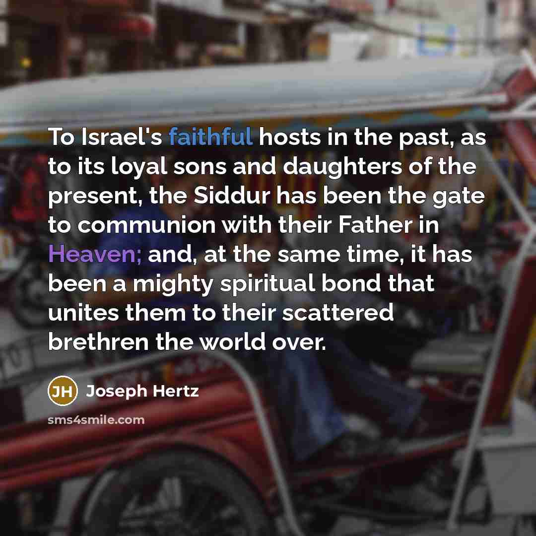 “To Israel's faithful hosts in the past, as to its…” quote by Joseph Hertz
