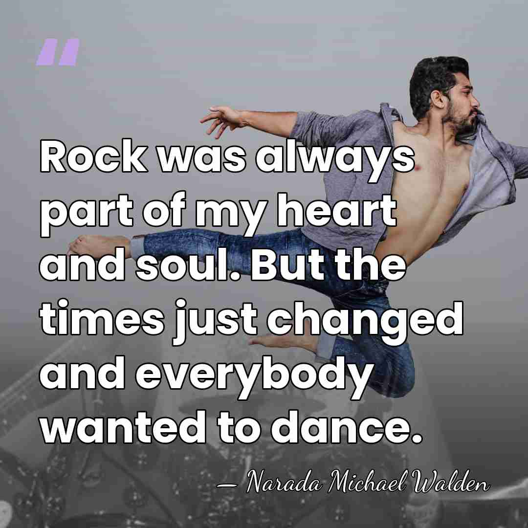 Rock was always part of my heart and soul. But the times&hellip; - Narada Michael Walden