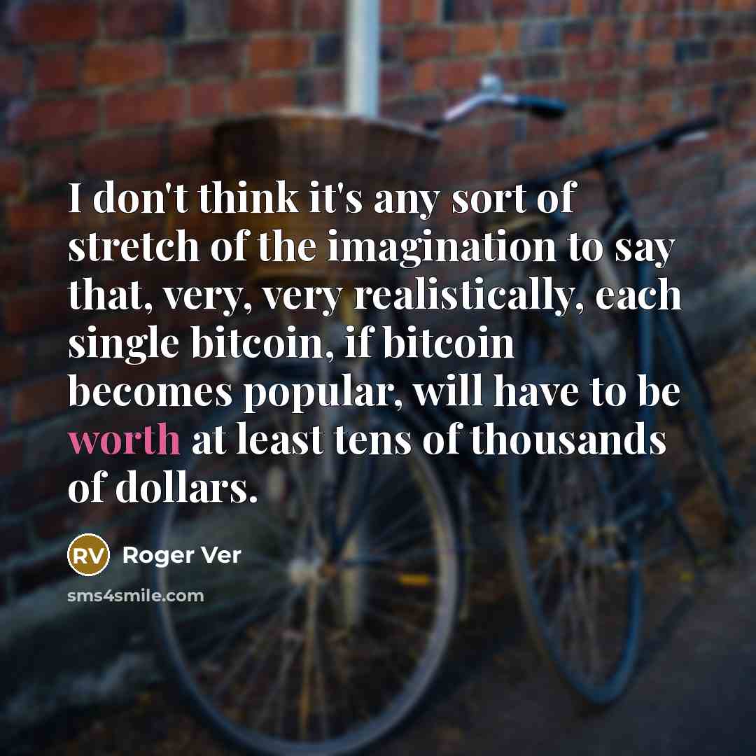 “I don't think it's any sort of stretch of the…” quote by Roger Ver