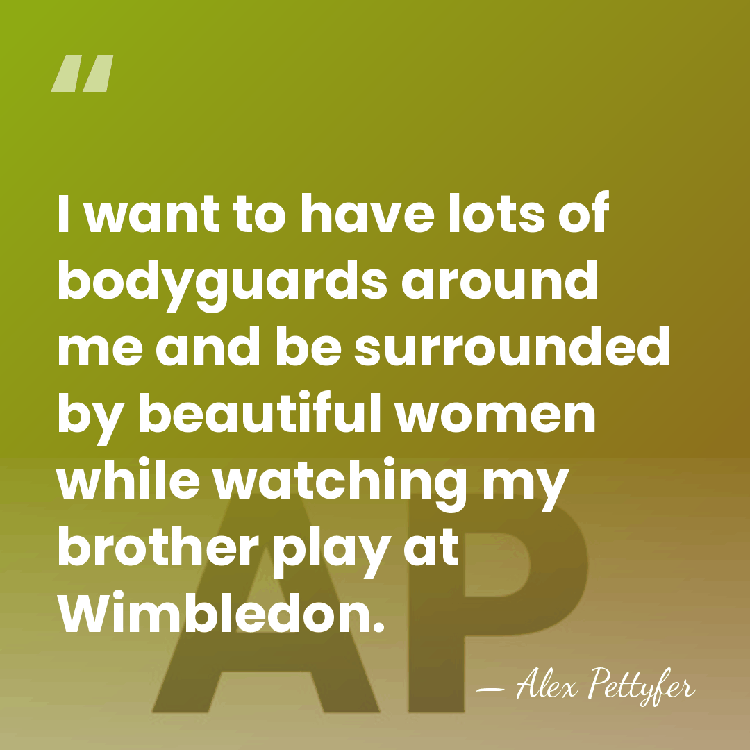 I want to have lots of bodyguards around me and be surrounded&hellip; - Alex Pettyfer