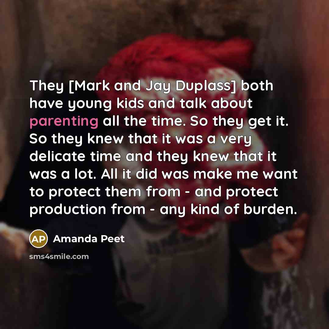 “They [Mark and Jay Duplass] both have young kids and…” quote by Amanda Peet