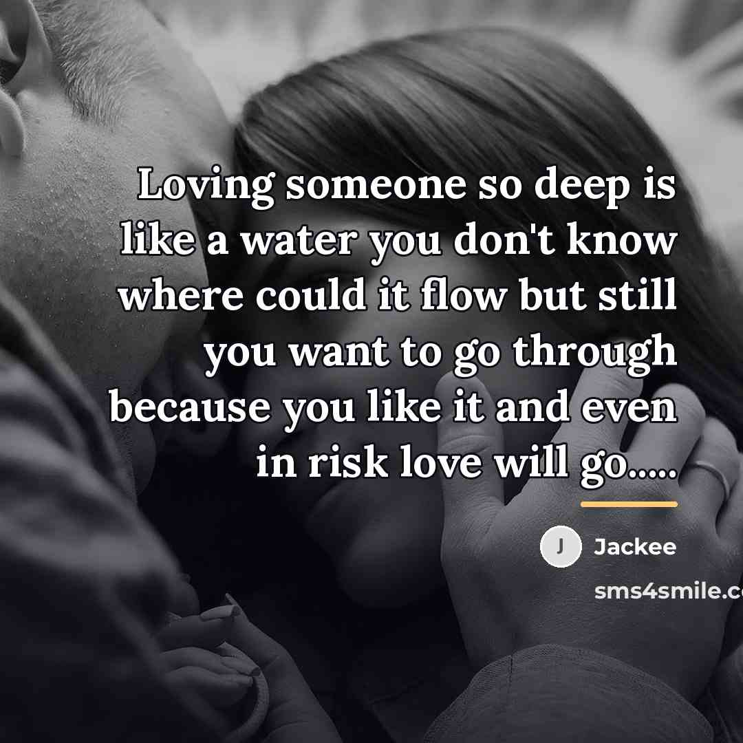 “Loving someone so deep is like a water you don't…” quote by Jackee
