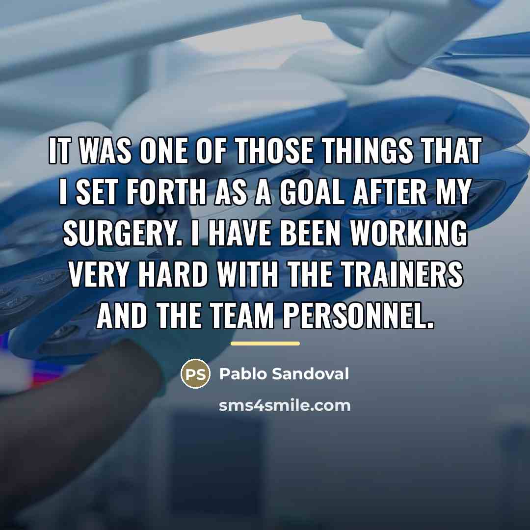 “It was one of those things that I set forth…” quote by Pablo Sandoval