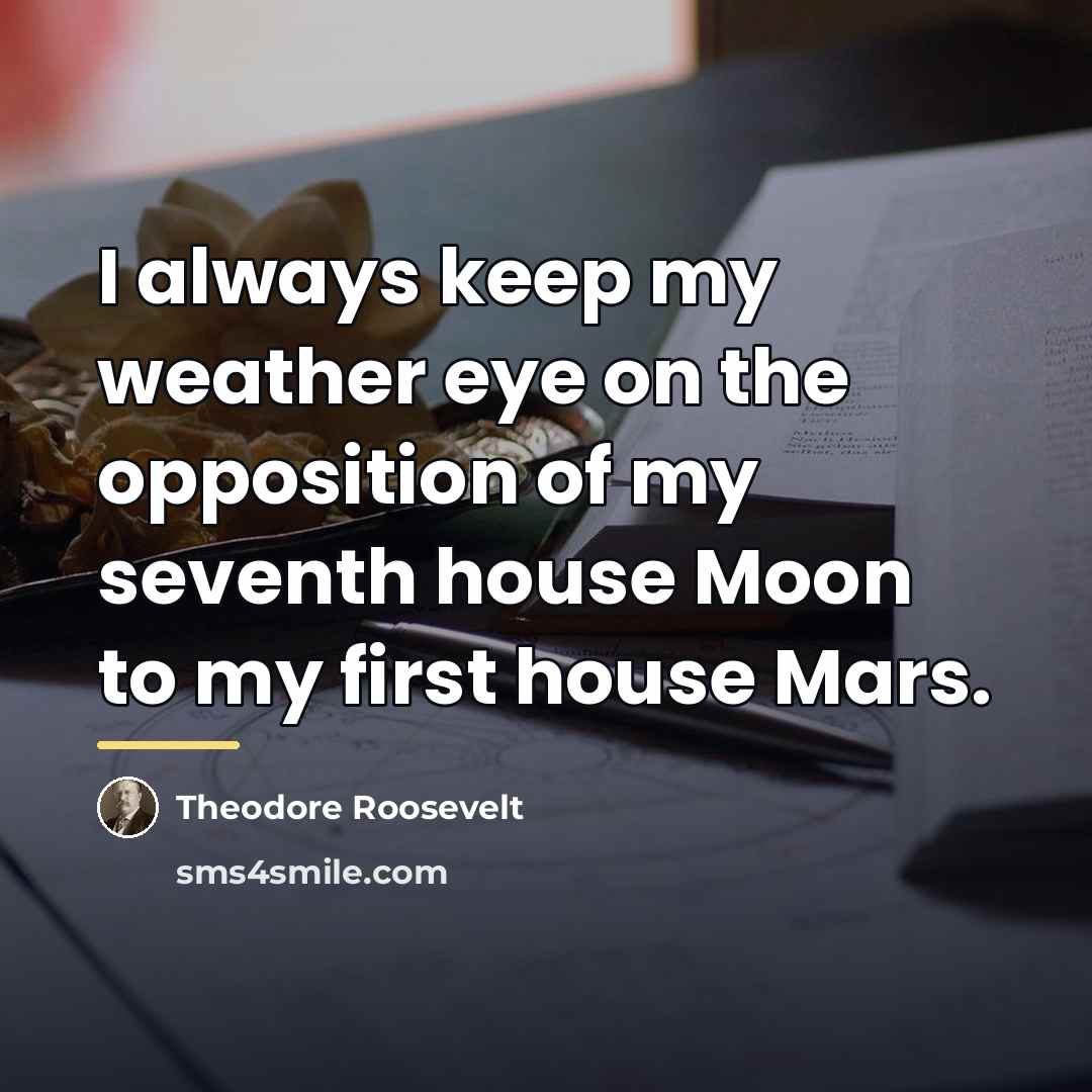 “I always keep my weather eye on the opposition of…” quote by Theodore Roosevelt