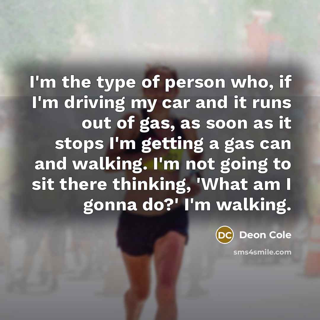“I'm the type of person who, if I'm driving my…” quote by Deon Cole