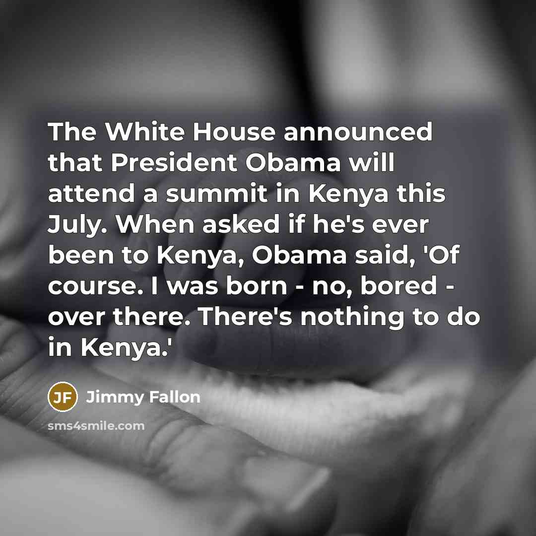 “The White House announced that President Obama will attend a…” quote by Jimmy Fallon