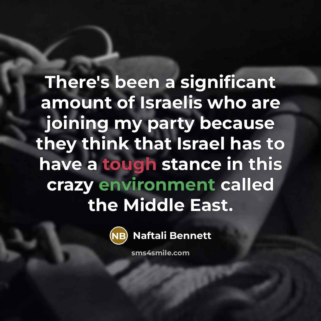 “There's been a significant amount of Israelis who are joining…” quote by Naftali Bennett