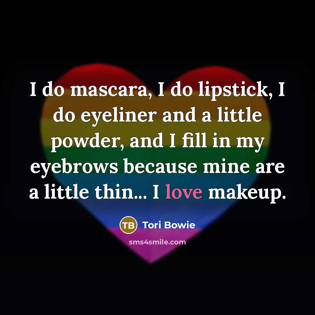 “I do mascara, I do lipstick, I do eyeliner and…” quote by Tori Bowie