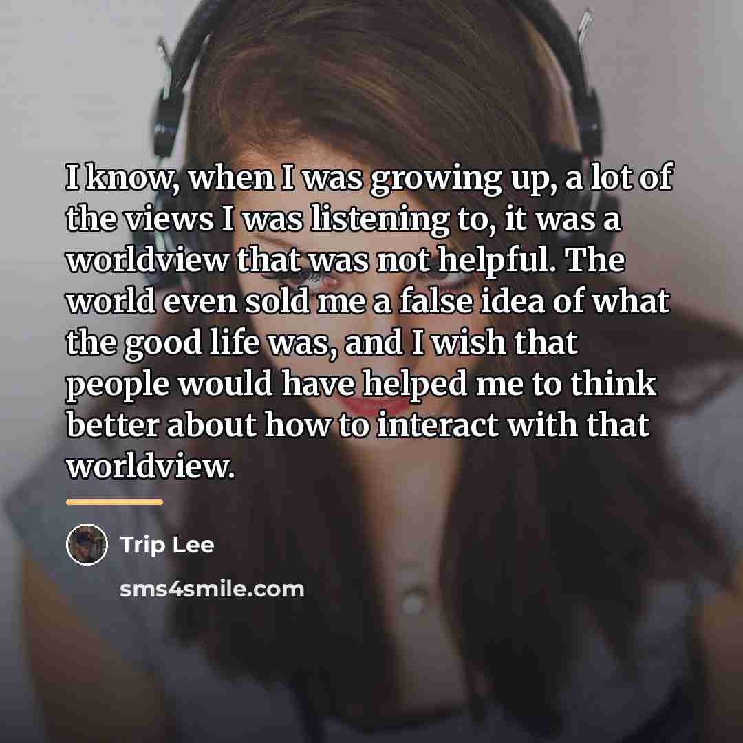 “I know, when I was growing up, a lot of…” quote by Trip Lee