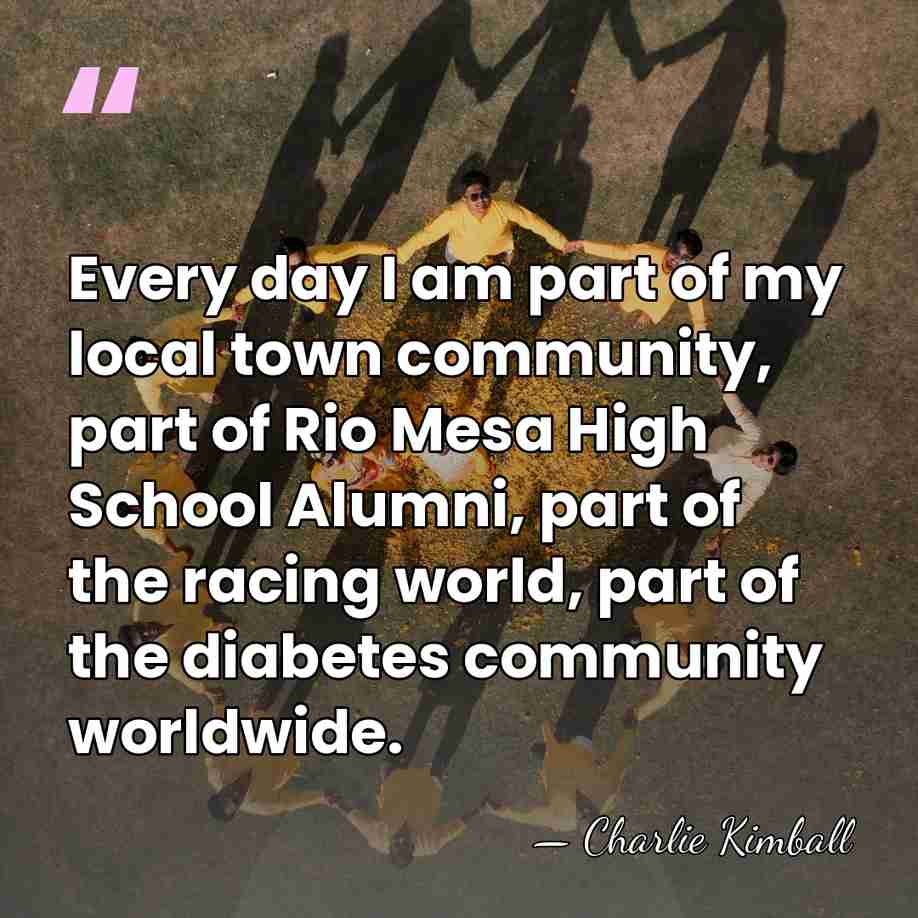 Every day I am part of my local town community, part of&hellip; - Charlie Kimball