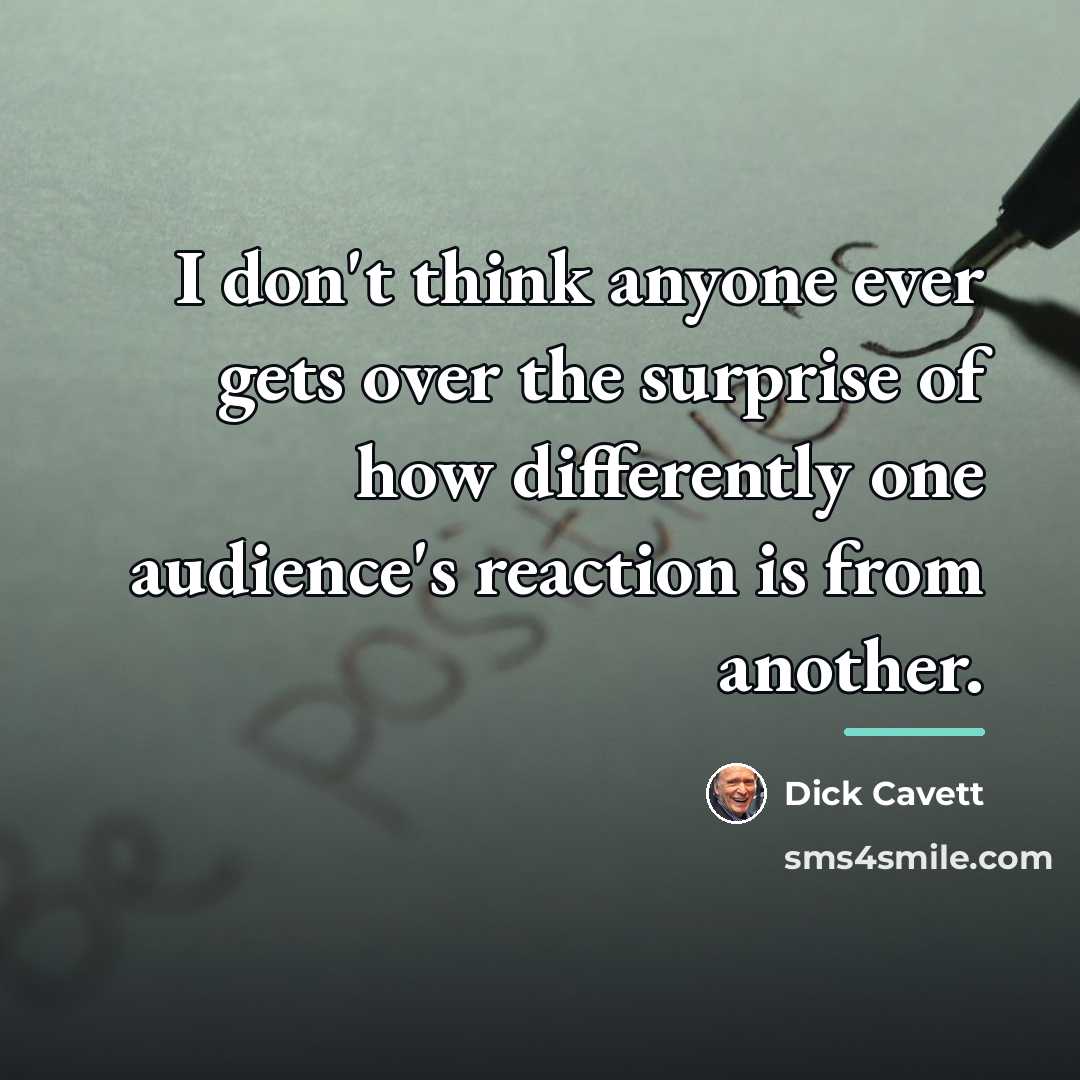 “I don't think anyone ever gets over the surprise of…” quote by Dick Cavett
