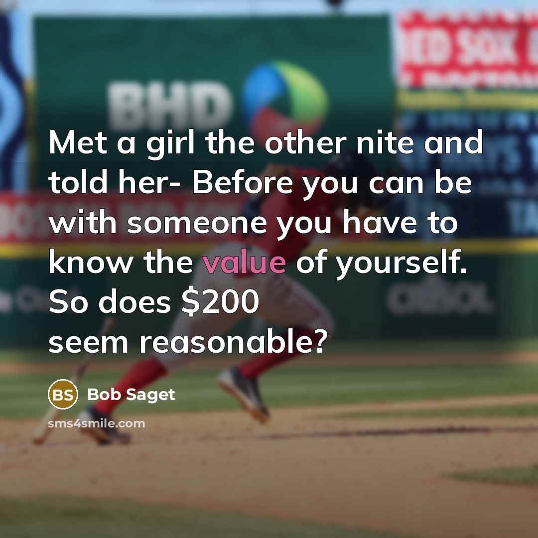 “Met a girl the other nite and told her- Before…” quote by Bob Saget