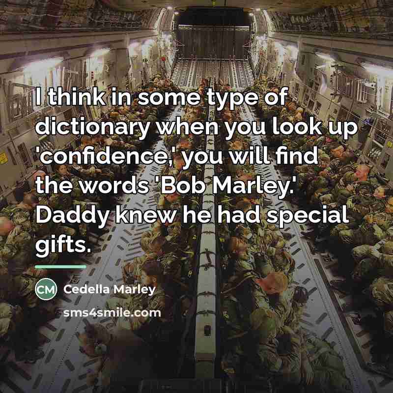 “I think in some type of dictionary when you look…” quote by Cedella Marley