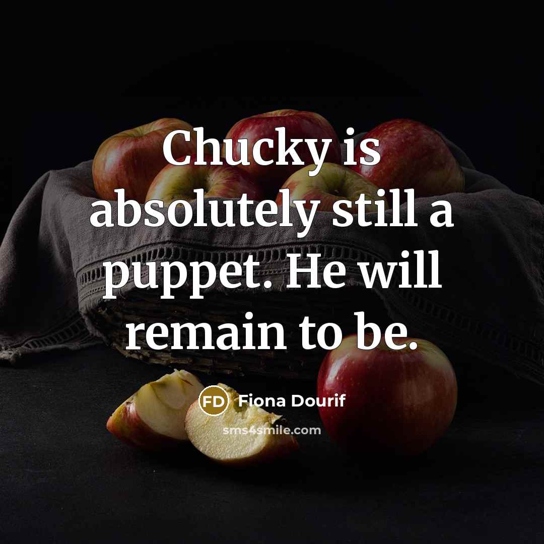 “Chucky is absolutely still a puppet. He will remain to…” quote by Fiona Dourif