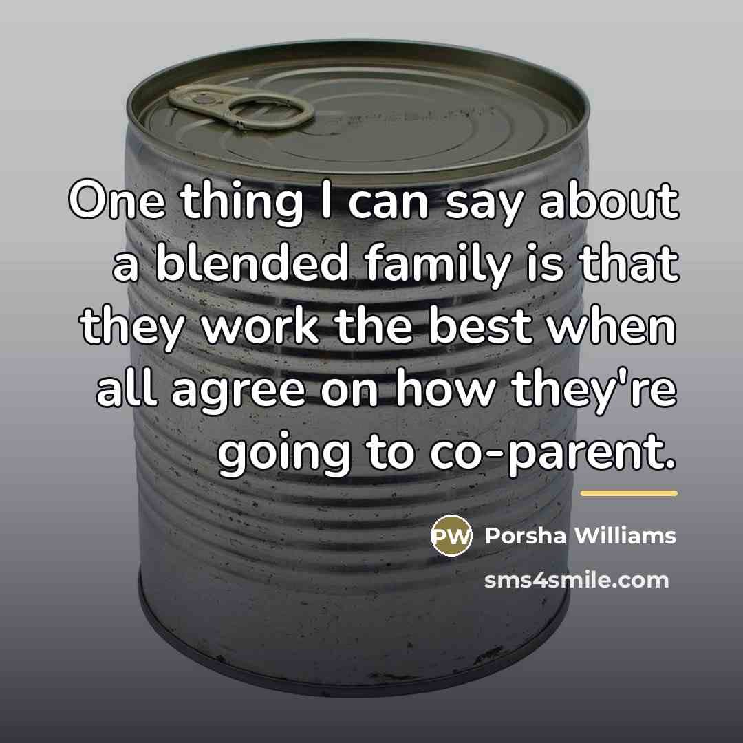 “One thing I can say about a blended family is…” quote by Porsha Williams