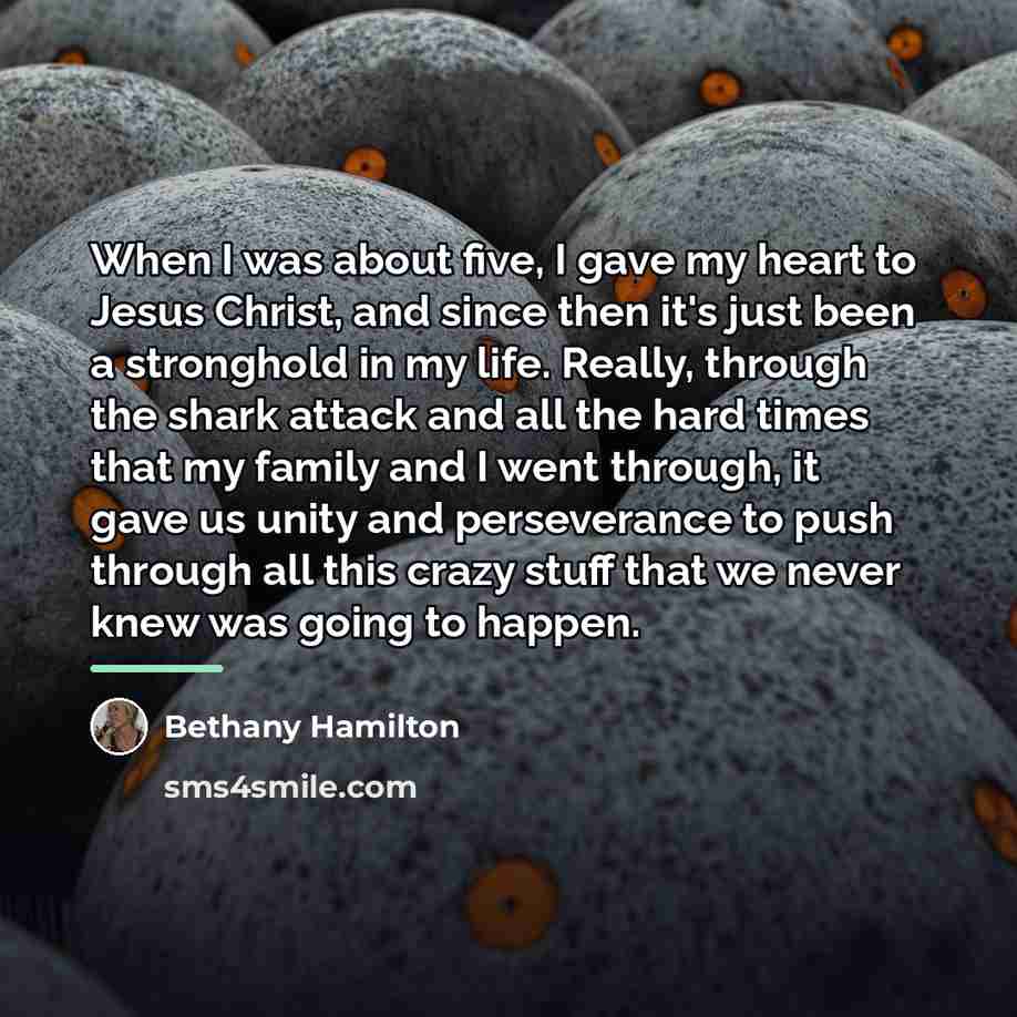 “When I was about five, I gave my heart to…” quote by Bethany Hamilton