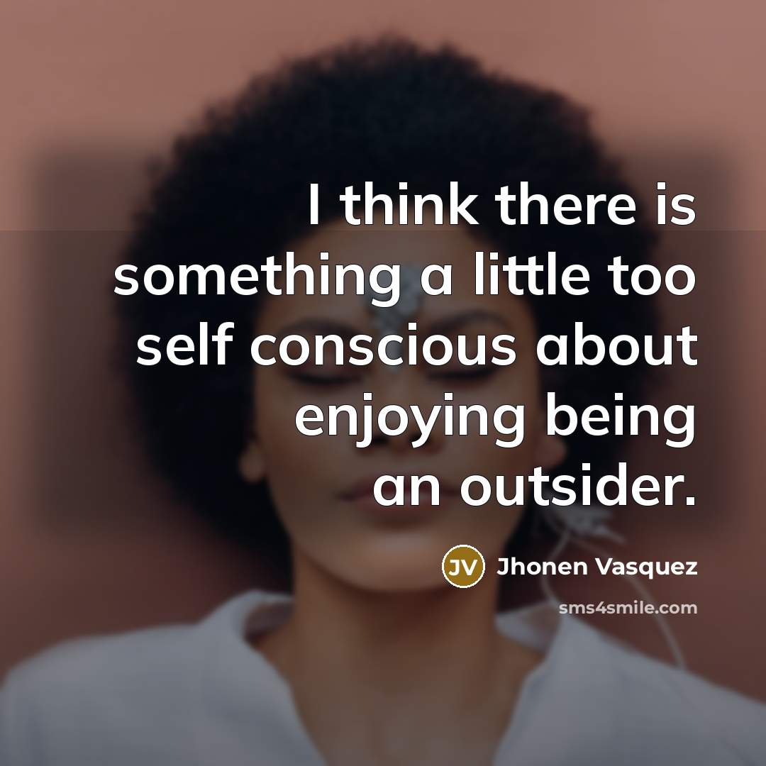 “I think there is something a little too self conscious…” quote by Jhonen Vasquez