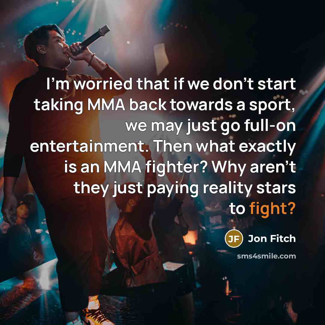 “I'm worried that if we don't start taking MMA back…” quote by Jon Fitch