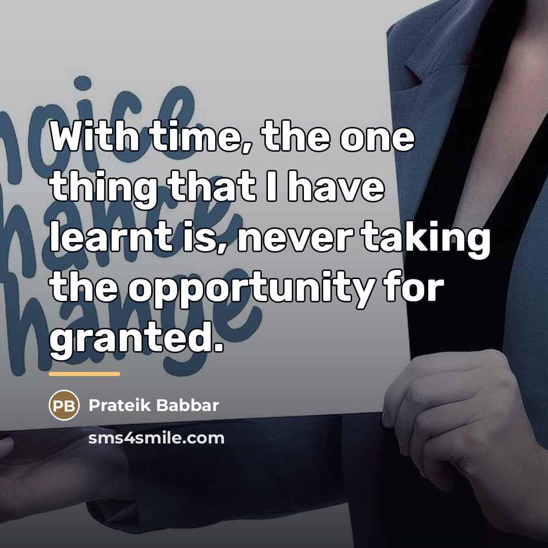 “With time, the one thing that I have learnt is,…” quote by Prateik Babbar