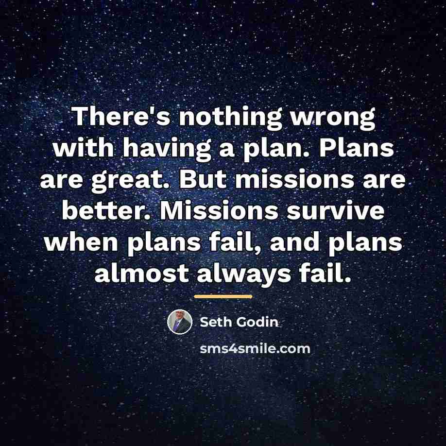 “There's nothing wrong with having a plan. Plans are great.…” quote by Seth Godin