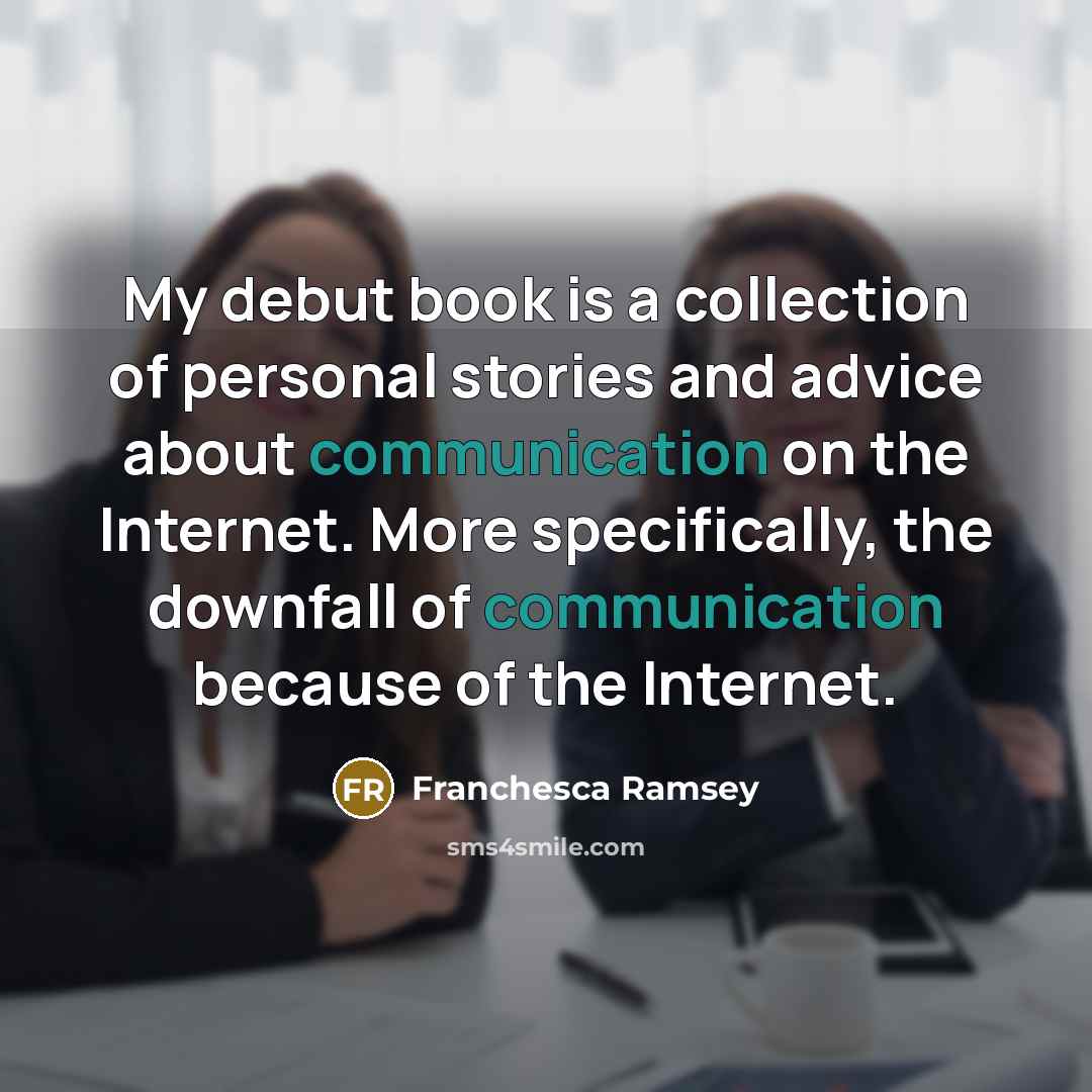 “My debut book is a collection of personal stories and…” quote by Franchesca Ramsey