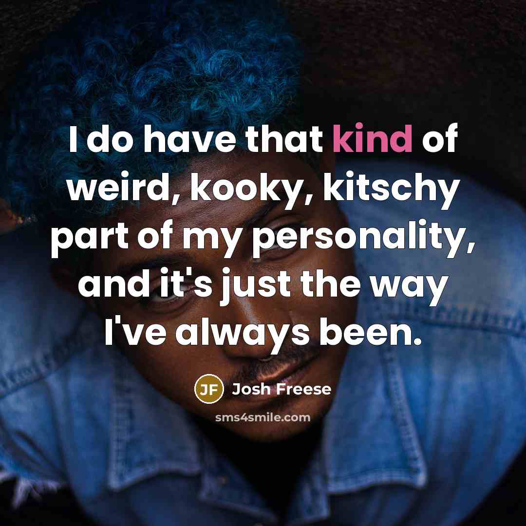 “I do have that kind of weird, kooky, kitschy part…” quote by Josh Freese