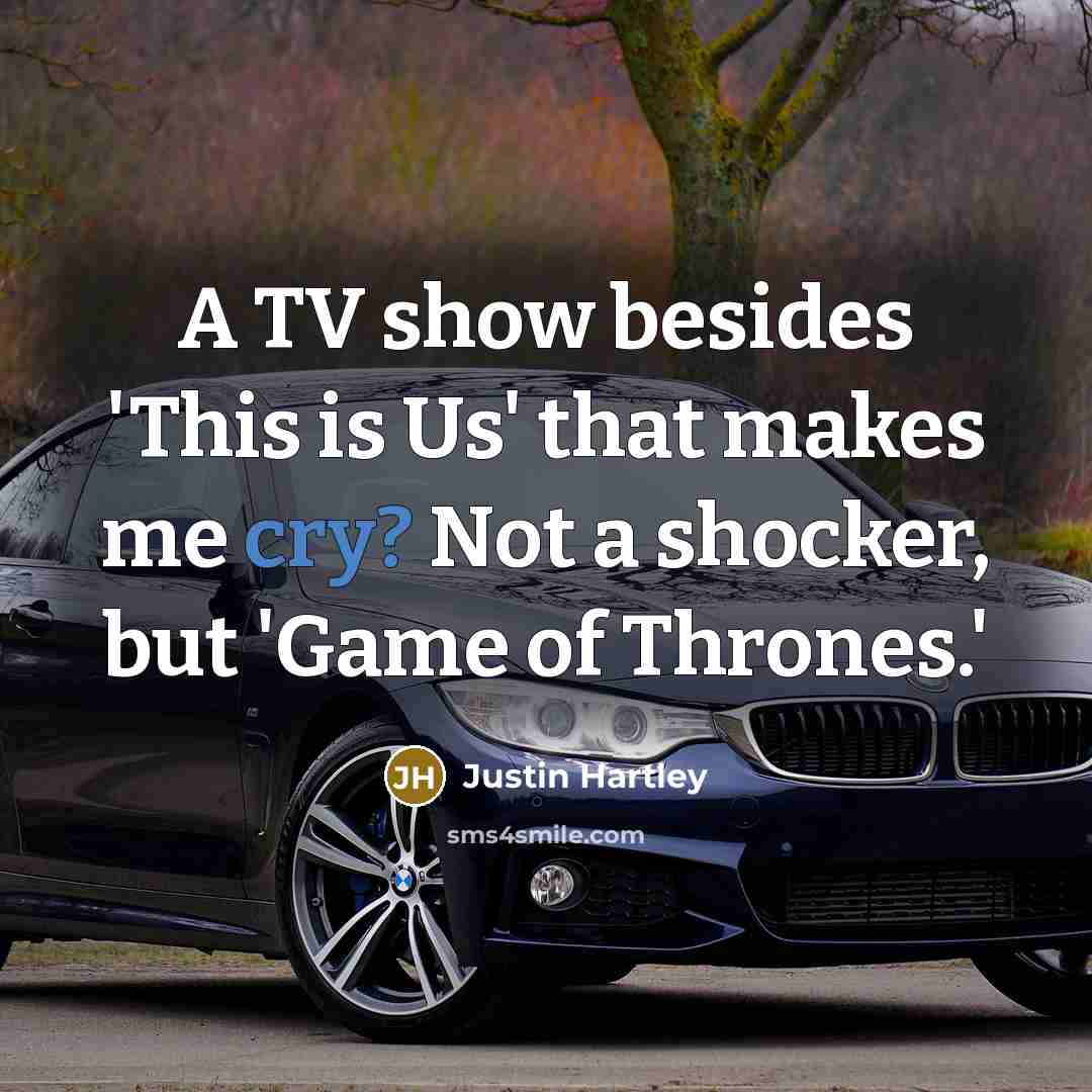 “A TV show besides 'This is Us' that makes me…” quote by Justin Hartley