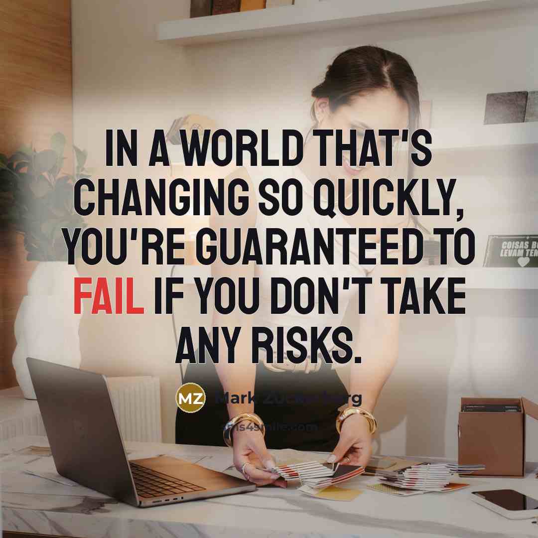 “In a world that's changing so quickly, you're guaranteed to…” quote by Mark Zuckerberg