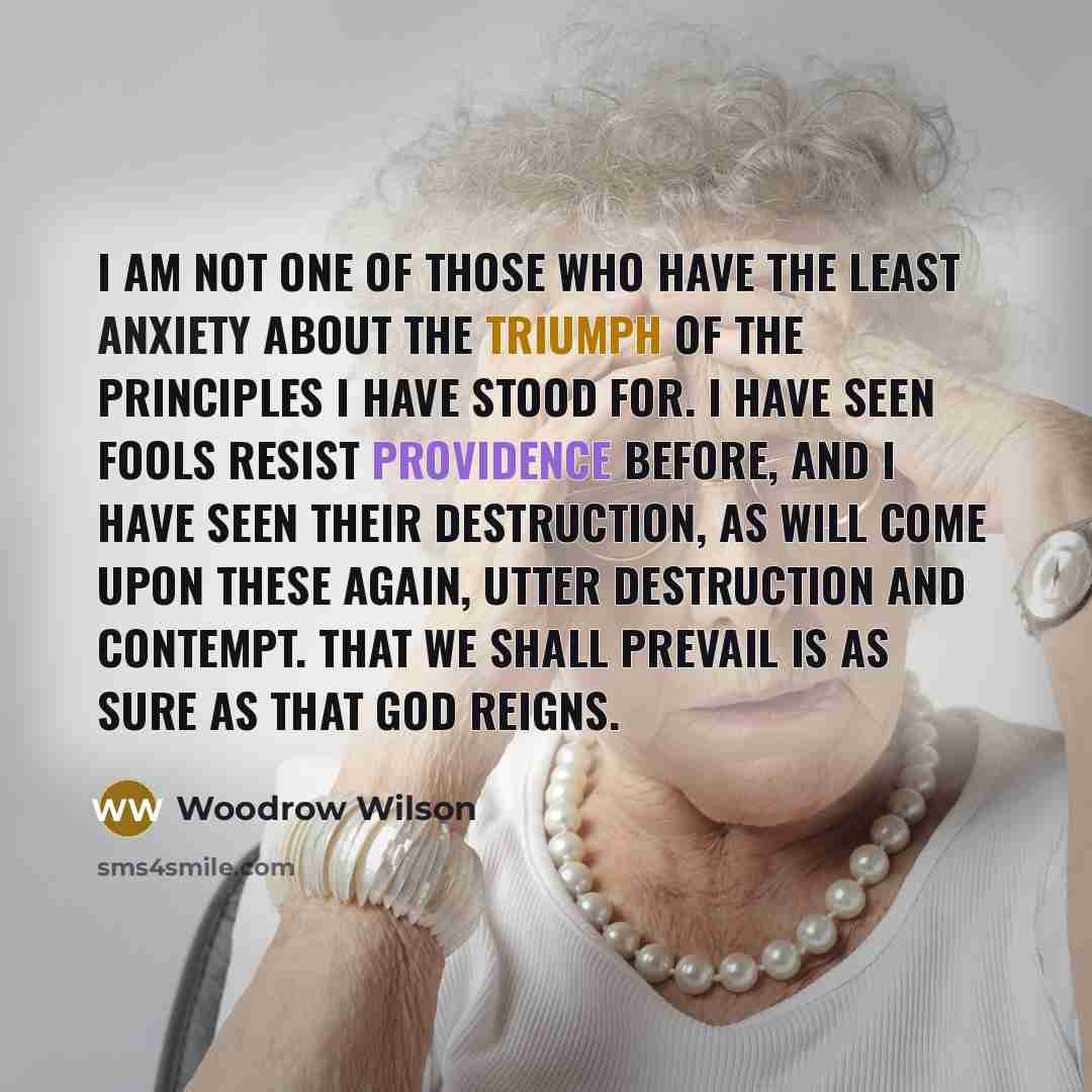 “I am not one of those who have the least…” quote by Woodrow Wilson