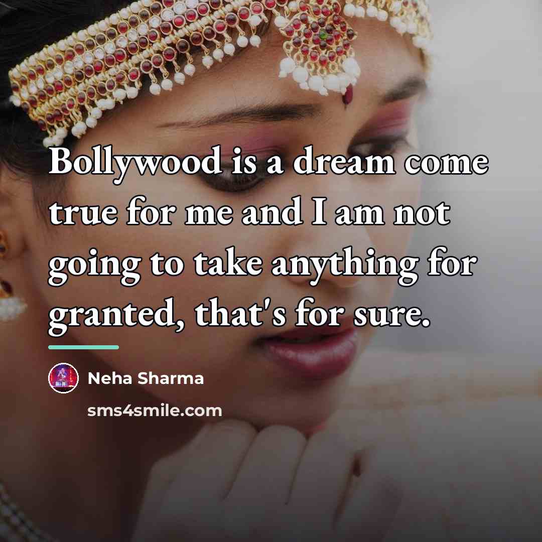 “Bollywood is a dream come true for me and I…” quote by Neha Sharma