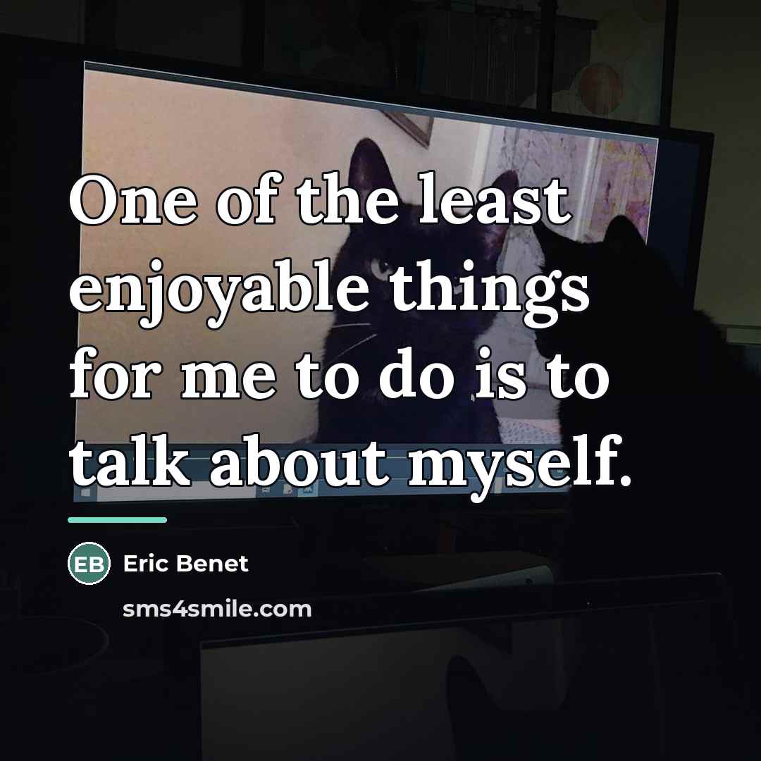 “One of the least enjoyable things for me to do…” quote by Eric Benet